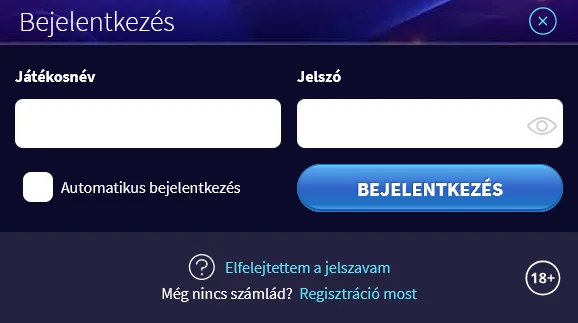 Bejelentkezési űrlap oldal a GameTwist kaszinóban a biztonságos fiók belépéshez és visszatérő játékos hozzáféréshez